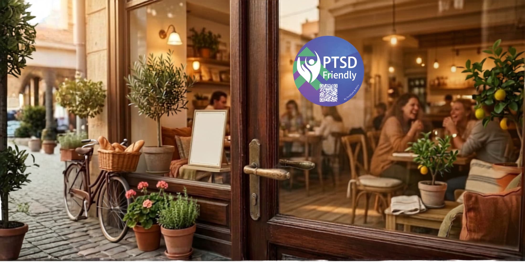 עסק עם תו PTSD Friendly על הדלת
